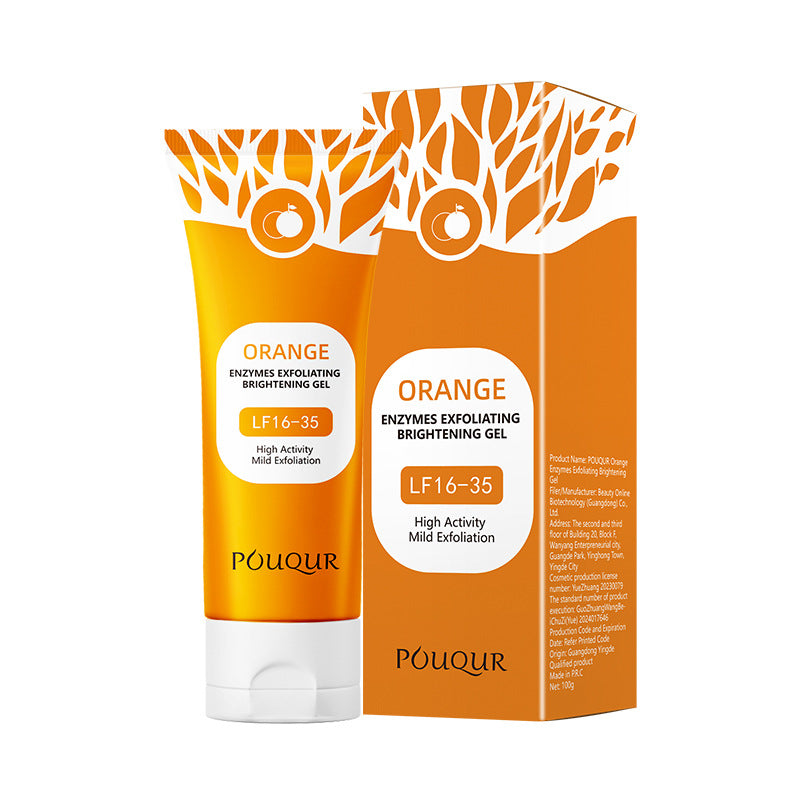 Orange Enzyme Exfoliating Gel Cleanses Dead Skin on the Face